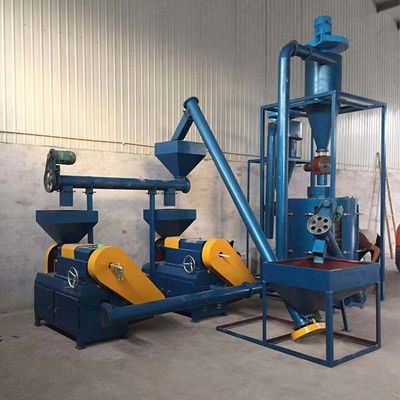 120kg/H Mesin Penggiling Karet Jalur Daur Ulang Ban Limbah 220V 380V